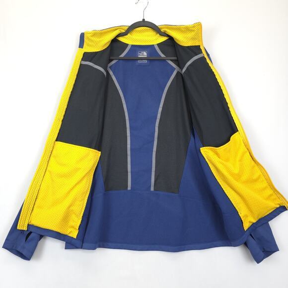 The North Face Flight Series Windstopper Jacket Reflective Men XL Blue Yellow - Picture 3 of 12
